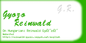 gyozo reinwald business card